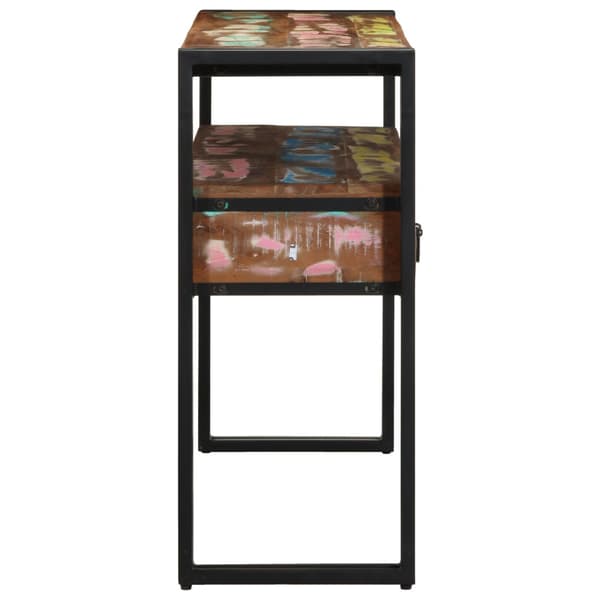 Konsolbord med låda 120 x 33 x 75 cm Solid återvunnen trä