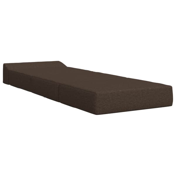 Fällbar Soffbed Taupe 200 x 70 x 15 cm Tyg