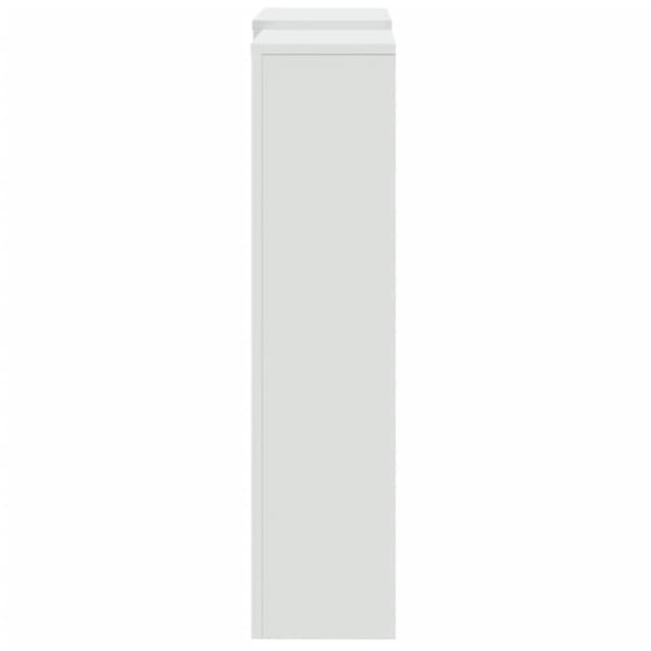 Elementskydd vit 205x21,5x83,5 cm konstruerat trä