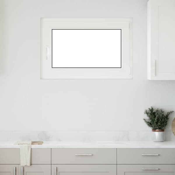 Källarfönster RISOR Antracit 80 x 70 cm PVC och glas