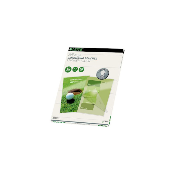 Laminat LEITZ UDT A3 80mic klar 100/fp