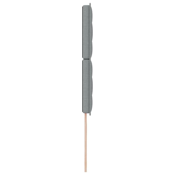 LED huvuddyna med LED-ljusslingor Ljusgrå 90 cm tyg