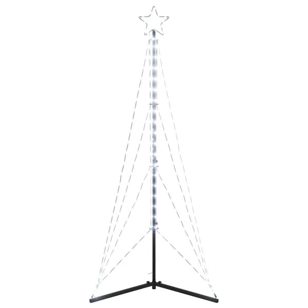 LED julgran 363 LEDs kallvit 182 cm