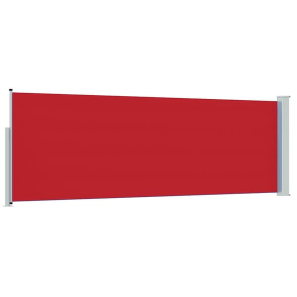 Infällbar sidomarkis 100x300 cm röd