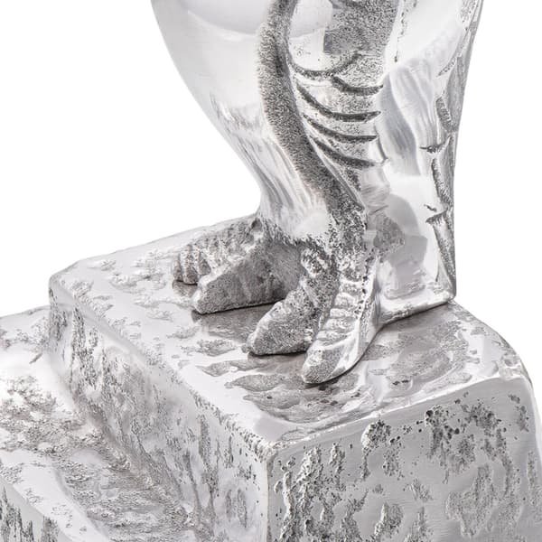 Bokstöd 2 pcs Silver 12 x 9 x 19 cm Aluminium