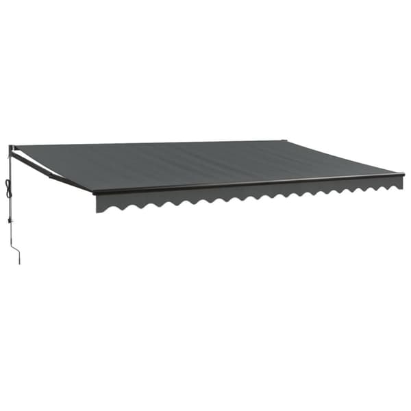 Automatisk infällbar markis antracit 5x3 m