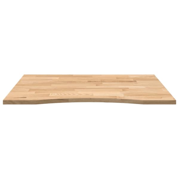 Bordsskiva obehandlad 100x80x2,5 cm massiv ek rektangulär