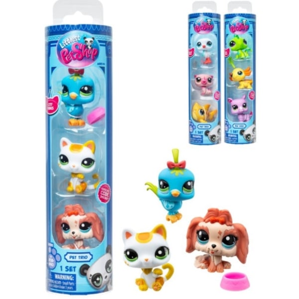 Littlest Pet Shop - Pet trio in tube - Assorted  (00550)