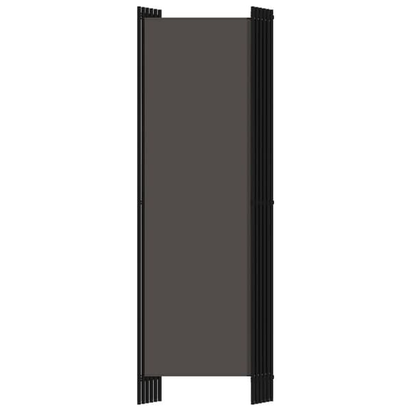 Rumsavdelare 6 paneler antracit 300x180 cm