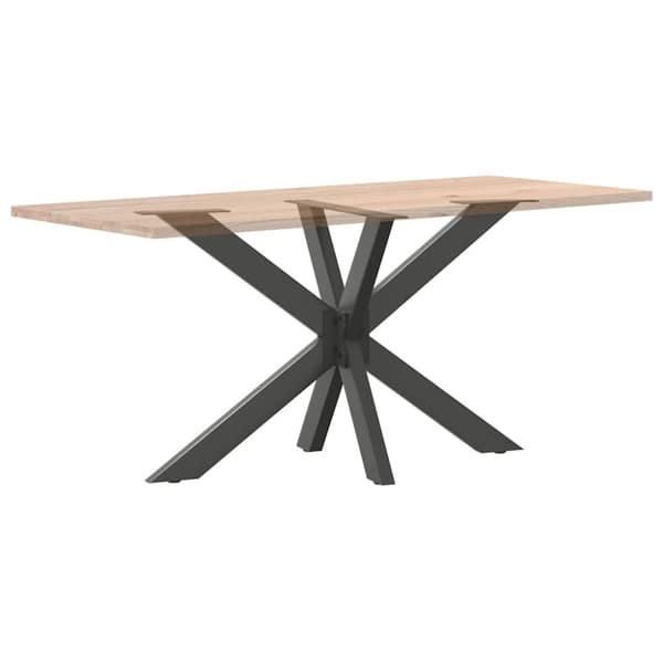 Matbordsben spindelformad antracit 120x68x(72-73) cm stål