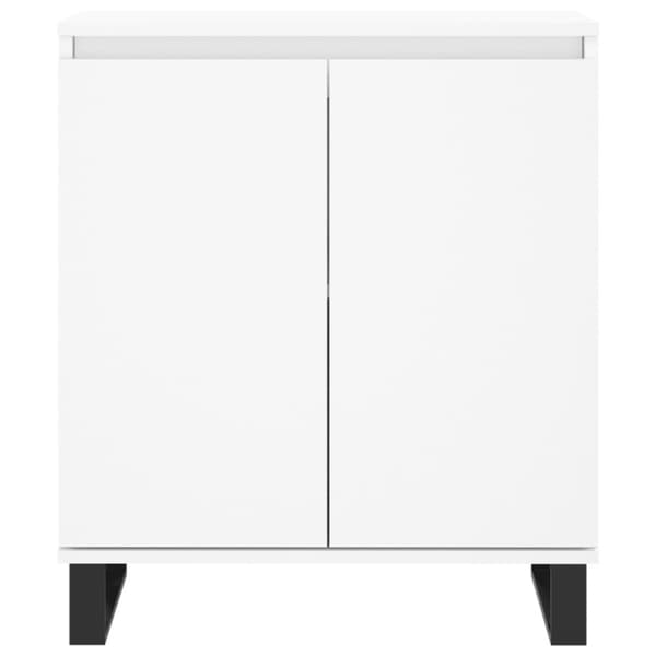 Byrå vit 60x35x70 cm konstruerat trä