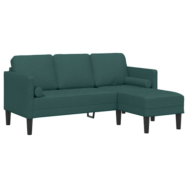 Soffset med kudde 2 pcs Mörkgrön Polyester