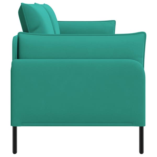 3-Sits soffa Turkos 222 x 81 x 89 cm Sammet
