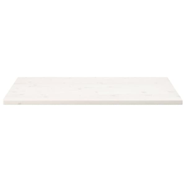 Bordsskiva vit 100x50x2,5 cm massiv furu rektangulär
