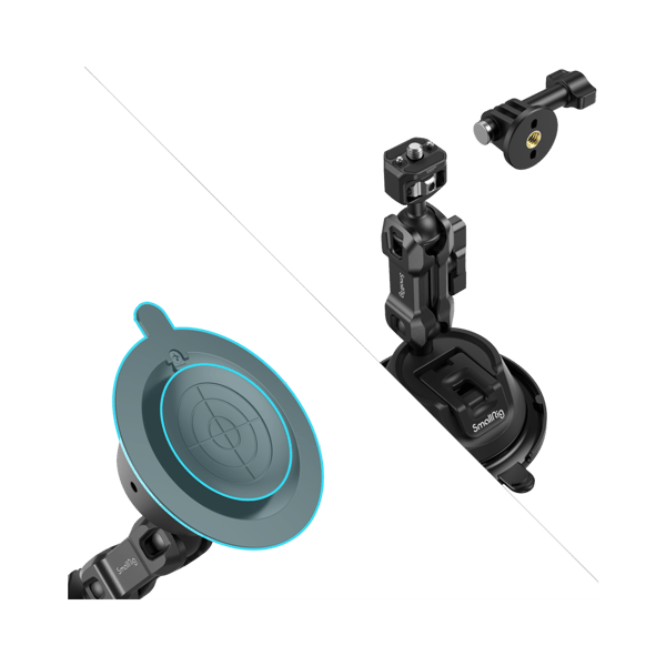 SmallRig 4275 Portable Suction Cup Mount Support Kit for Action Cameras / Mobile Phones SC-1K
