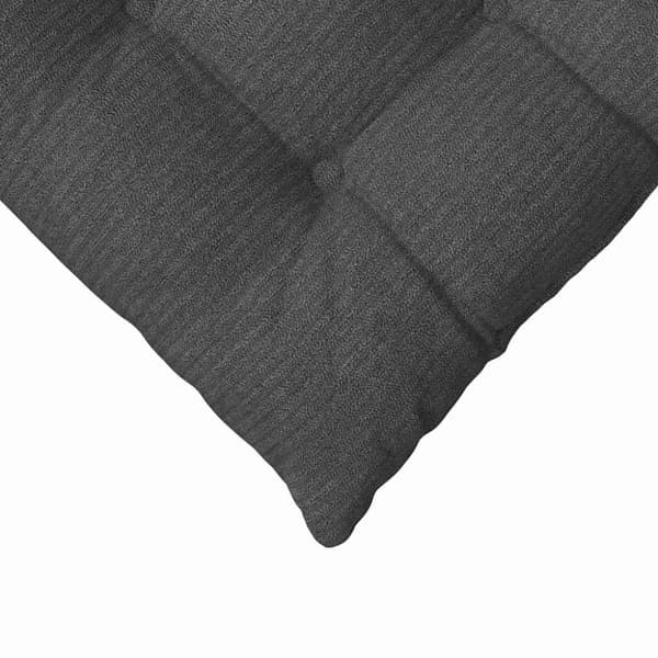 Sittkuddar 4 pcs Mörkgrå 40 x 40 x 6 cm Kordread tyg