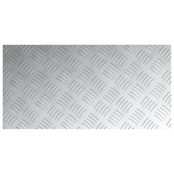 Trappsteg Rektangulär 2 pcs Silver 60 x 30 cm Aluminium