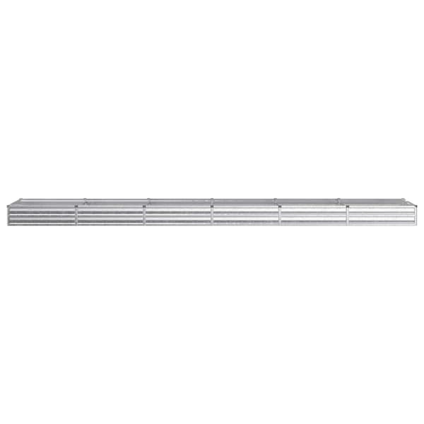 Höjd Trädgårdsbädd Silver 480 x 80 x 24 cm galvaniserad