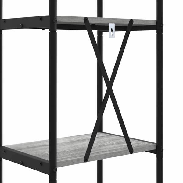 Hyllsystem Grå Sonoma 40 x 30 x 146 cm Konstruerat trä