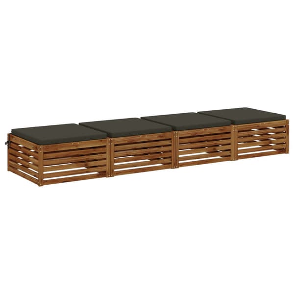 4-delade Sittdynor SOEST 4 st 100% Polyester Antracit