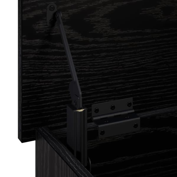 Förvaringslåda Svart ek 80 x 40 x 49,5 cm Konstruerat trä