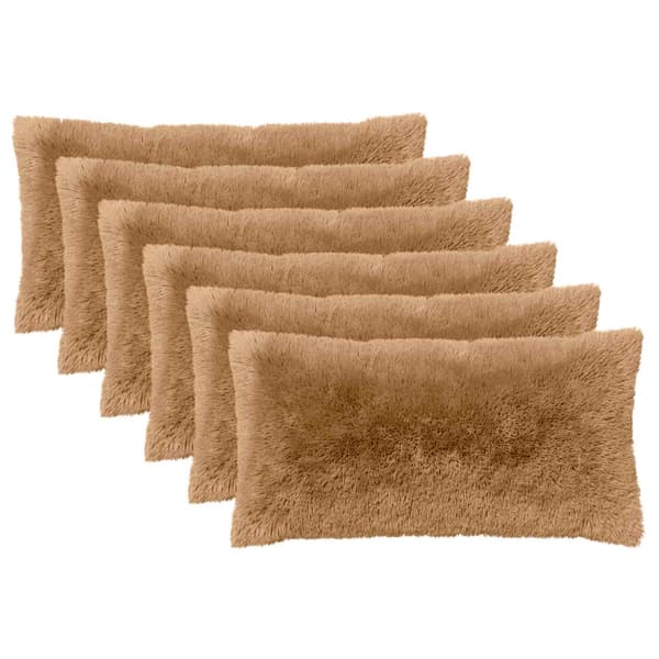 Kudde med kudde HEERLEN 2 st Taupe PV Fleece