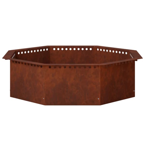 Eldstad ring Rostig 90 x 90 x 25 cm Väderbeständig stål
