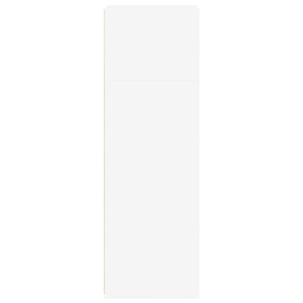 Högskåp vit 40x41x124 cm konstruerat trä