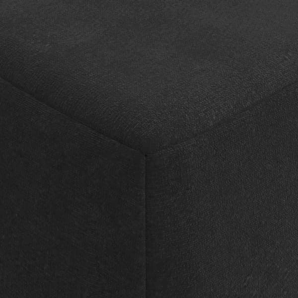 Fällbar Soffbed Svart 120 x 60 x 49 cm Tyg