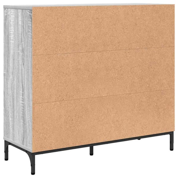 Sideboard med låda Grå Sonoma 89,5 x 33 x 82 cm Konstruerat trä
