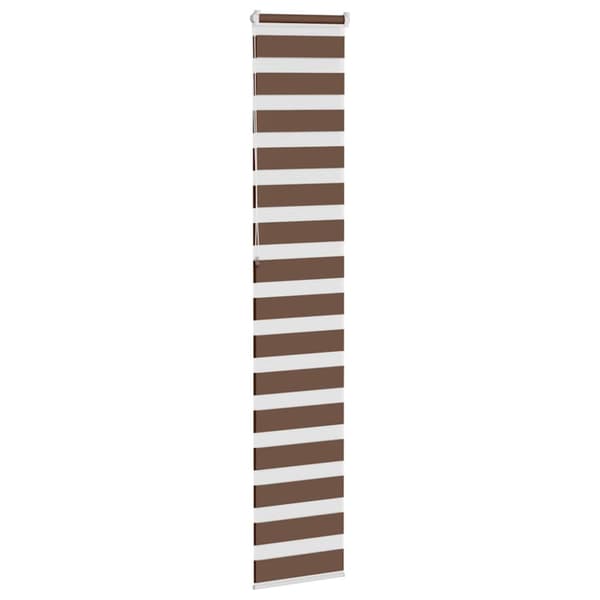 Rullgardin zebra brun 40x230 cm tyg bredd 35,9 cm polyester