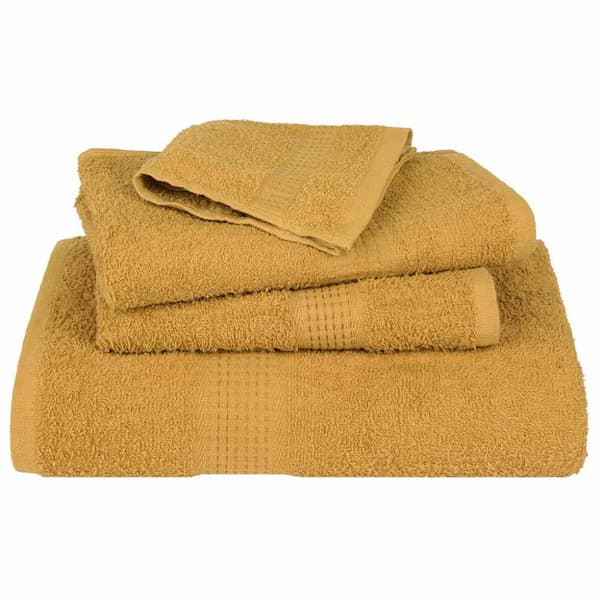 12-delat handduksset FROGN guld 360 gsm