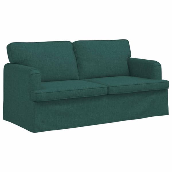 Soffset 2 pcs Mörkgrön 162 x 80 x 85 cm tyg