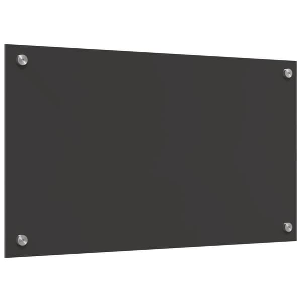 Köksskydd Mörkgrå 70 x 40 cm härdat glas