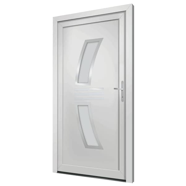 Ytterdörr vit 98x200 cm PVC