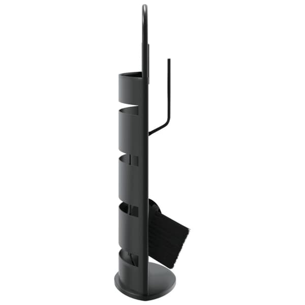 5-delat verktygsset för eldstad 23x15x66 cm stål