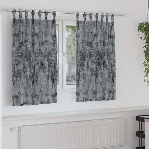Sammetsgardiner 2 pcs Silvergrå 140 x 140 cm Sammet