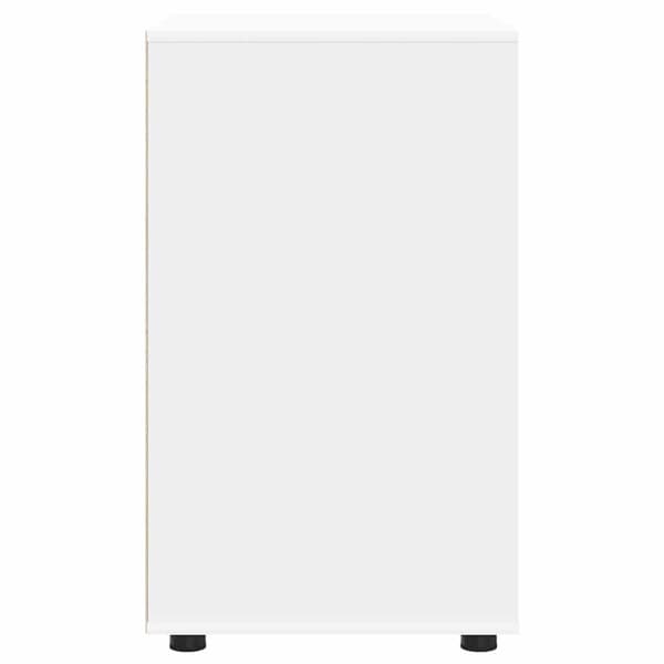 Förvaringsskåp 60 x 48 x 81 cm Konstruerat trä Vit