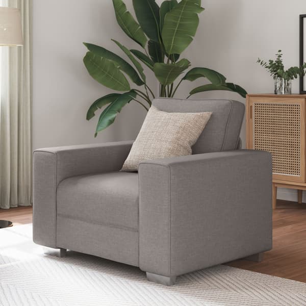 Soffstol Taupe 100 cm tyg