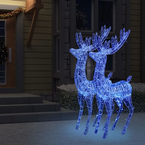 Julren 2 st akryl 250 LED 180 cm blå