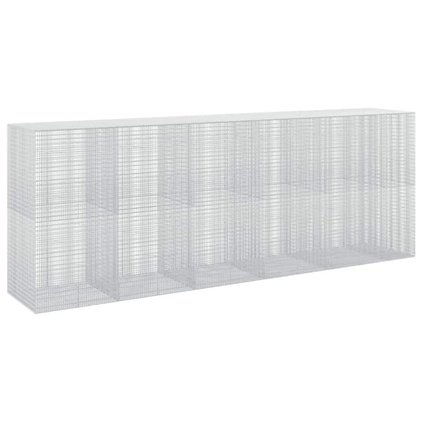 Gabion med 3,5 mm tråd och 5x2,5 cm nät 550x100x200 cm