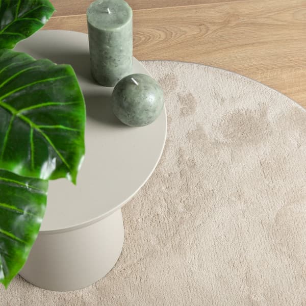 Områdesmattor HUARTE Beige 80 x 150 cm Polyester