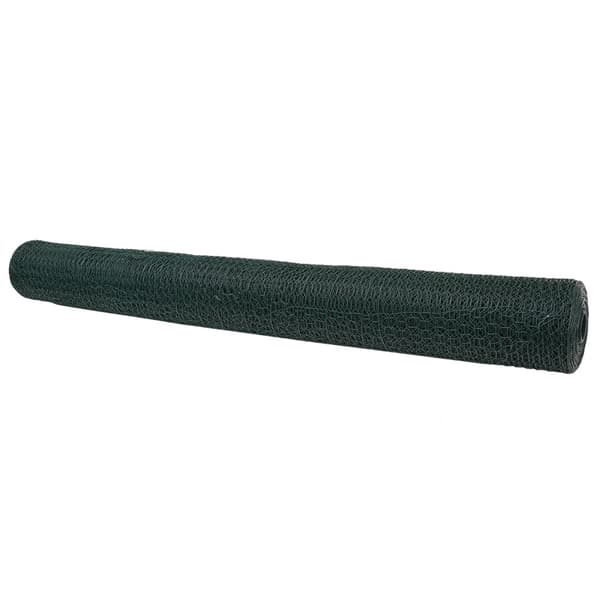 Hexagonstängsel Grön 1 x 10 m PVC