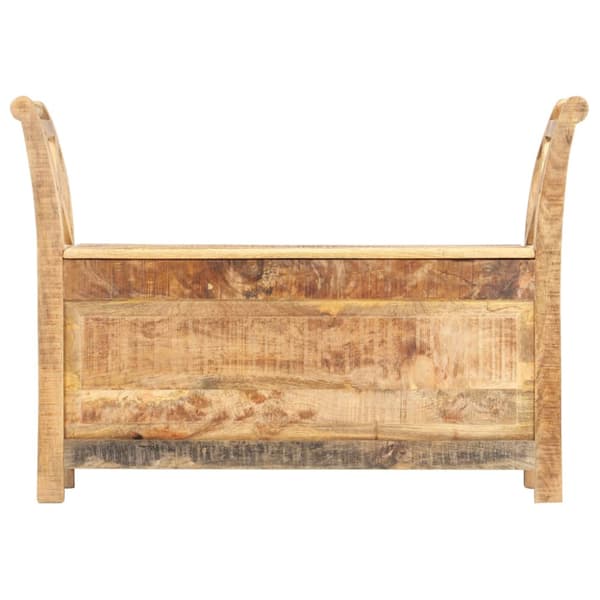 Hallbänk 103x33x72 cm massivt mangoträ