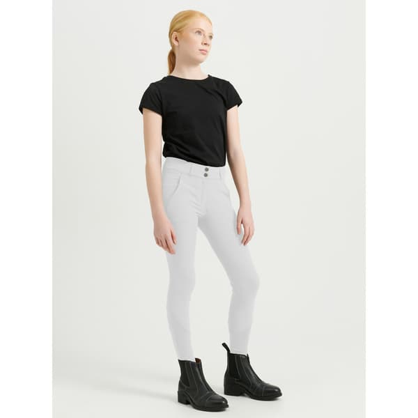 Rigmor Ridbyxa Knäskodd Junior Vit 146/152