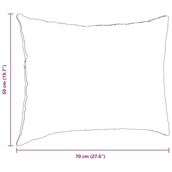 Sofakuddar 2 pcs Brun 70 x 50 cm Kordread tyg