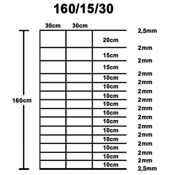 Trädgårdsstängsel galvaniserat stål 50x1,6 m silver