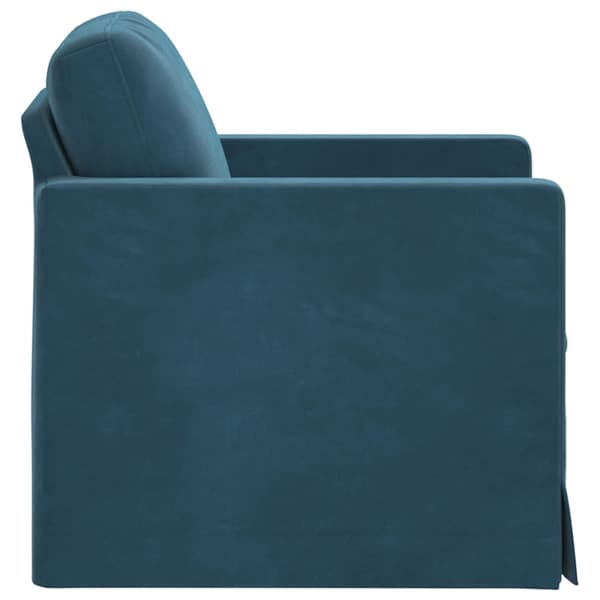 Soffa Blå 78 x 78 x 80 cm Sammet