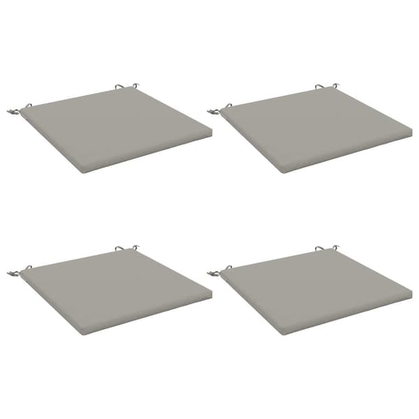 4-delade Sittdynor SOEST 4 st 100% Polyester Grå 80 x 80 x 3 cm