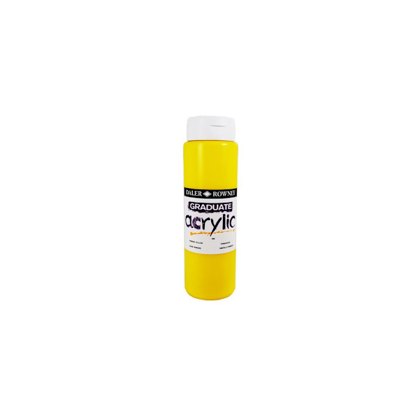 Akrylfärg 500 ml primärgul